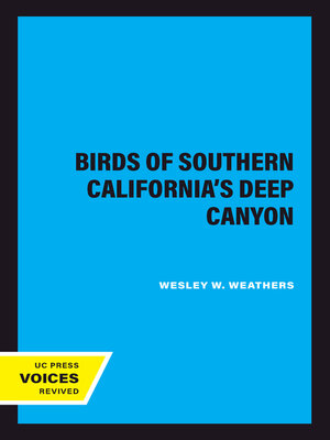 cover image of Birds of Southern California's Deep Canyon